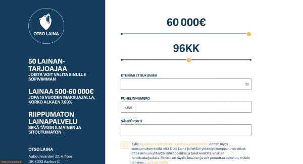 Otso Laina - Laina enintään 60 000 €